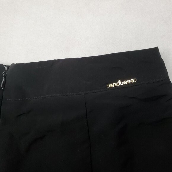 Endless Shorts Black Polyester Pleated Hem Women's 4 - Picture 11 of 16